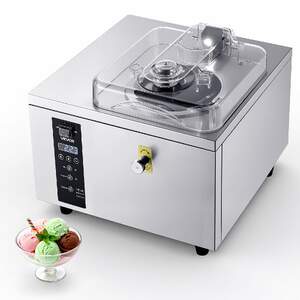 Професионална-Машина-за-Твърд-Сладолед-500W-5-L-h-Неръждаема-Стомана-с-LED-Панел