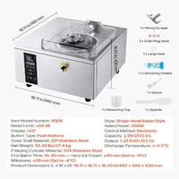 Професионална-Машина-за-Твърд-Сладолед-500W-5-L-h-Неръждаема-Стомана-с-LED-Панел