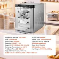 Професионална-Машина-за-Твърд-Сладолед-2000W-20-L-h-6L-Цилиндър-от-Неръждаема-Стомана