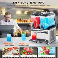 Професионална-Машина-за-Скреж-30-L-2-Контейнера-за-Коктейли-Смутита-и-Замразени-Напитки