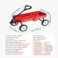Детска-Метална-Количка-за-Дърпане-101-cm-до-80-kg-Всички-Терени