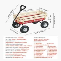 Тежкотоварна-Детска-Количка-с-Дървени-Панели-101-cm-до-150-kg