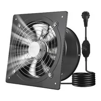 Стенен-Вентилатор-25-4-cm-988-CFM-с-Регулатор-на-Скоростта-Черен