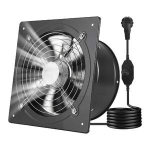 Стенен-Вентилатор-25-4-cm-988-CFM-с-Регулатор-на-Скоростта-Черен