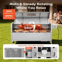 Електрически-Грил-с-Чеверме-60-kg-4-нива-на-височина-Неръждаема-Стомана