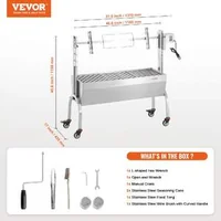 Професионално-Електрическо-Чеверме-90-kg-Капацитет-52W-Мотор-Неръждаема-Стомана