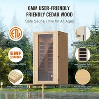 Инфрачервена-Сауна-за-1-2-души-1400W-Естествено-Дърво-Домашно-Спа