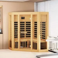 Инфрачервена-Сауна-за-3-4-души-2470W-Естествено-Дърво-Семейно-Спа