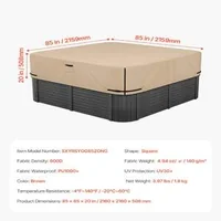 Външно-Покривало-за-Джакузи-216x216-cm-Водоустойчиво-Кафяво