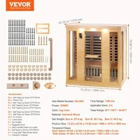 Инфрачервена-Сауна-за-3-4-души-2580W-Естествено-Дърво-Семеен-Спа-Център