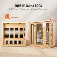 Инфрачервена-Сауна-за-3-4-души-2580W-Естествено-Дърво-Семеен-Спа-Център