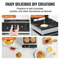 Професионална-машина-за-гофрети-кръгли-1750W-незалепваща