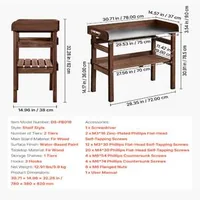 Компактна-Градинска-Работна-Маса-Станция-за-Балкон-и-Патио-78x38-cm