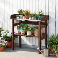 Компактна-Градинска-Работна-Маса-Станция-за-Балкон-и-Патио-78x38-cm