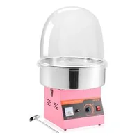 Машина-за-Захарен-Памук-със-Защитен-Капак-1000W-Розова