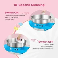 Професионална-Машина-за-Захарен-Памук-с-Количка-1000W-Синя