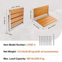 Сгъваема-Стенна-Седалка-от-Тик-53-cm-Товароносимост-227-kg