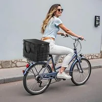 Сгъваема-Задна-Кошница-за-Велосипед-с-Водоустойчиво-Покривало-и-Мрежа
