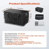 Сгъваема-Задна-Кошница-за-Велосипед-с-Водоустойчиво-Покривало-и-Мрежа