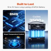 Преносима-Електростанция-600W-493Wh-LiFePO4-Батерия-7-Порта