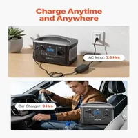Преносима-Електростанция-600W-493Wh-LiFePO4-Батерия-7-Порта