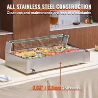 Професионален-Електрически-Бен-Мари-9-L-със-Стъклен-Предпазител