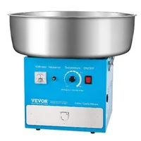 Професионална-Машина-за-Захарен-Памук-1000W-Синя-с-Неръждаема-Купа