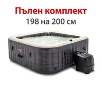 Надуваемо-джакузи-Intex-PureSpa-Deluxe-Square-Bubble-28452NP-196x196xH71-см-Greystone-PVC-6-места