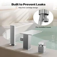 Смесител-за-вана-Roman-Tub-Faucet-3-отвора-Водопад-с-ръчен-душ-матирана-неръждаема-стомана