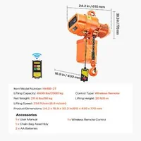 Професионален-Електрически-Верижен-Телфер-2-тона-6м-Височина