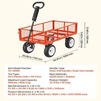 Тежкотоварна-Градинска-Количка-408-kg-Пневматични-Гуми-10