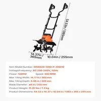 Електрическа-Градинска-Фреза-1200W-36cm-Работна-Ширина