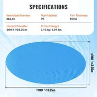 Соларно-Покривало-за-Басейн-Ø-3-05м-Екстра-Плътно-15-mil-Термо-Одеяло