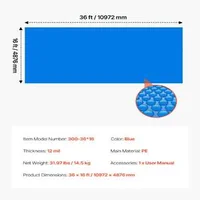 Соларно-Покривало-за-Басейн-11x4-9м-Плътно-12-mil-Термо-Платнище