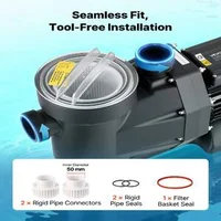 Професионална-Помпа-за-Басейн-1300W-28-800-л-ч-с-Интелигентен-Таймер