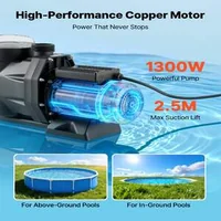 Професионална-Помпа-за-Басейн-1300W-28-800-л-ч-с-Интелигентен-Таймер