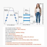 Двустранна-Стълба-за-Басейн-тип-А-рамка-3-Стъпала-до-136-кг-91-4-см