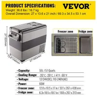 Преносим-Хладилник-и-Фризер-за-Кола-50-л-12V-220V