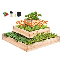 Повдигната-градинска-леха-113x113x51-см-дървена-кутия-за-сеялки-кутии-за-засаждане-на-открито-с-отворена-основа-за-отглеждане-на-цветя-зеленчуци-билки-в-задния-двор-градина-вътрешен-балкон