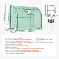 Оранжерия-за-Градина-Walk-in-198x100x200-см-С-3-Нива-Рафтове