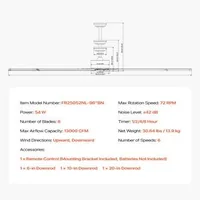 Индустриален-Таванен-Вентилатор-244-см-Алуминиев-Матиран-Никел