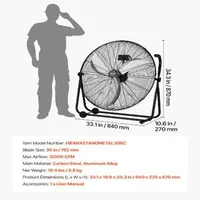 Мощен-Индустриален-Вентилатор-762-мм-12000-CFM-Алуминиеви-Перки-3-Скорости