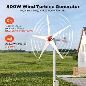 Ветрогенератор-800-W-12V-с-5-лопатки-и-хибриден-контролер