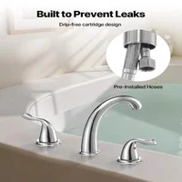 Смесител-за-вана-Roman-Tub-Faucet-3-отвора-Водопад-Гъше-гърло-с-2-ръкохватки-хром