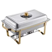 Комплект-златни-чафинг-съдове-4-броя-8-Qt-със-стъклен-капак