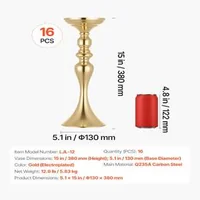 Комплект-златни-вази-за-цветя-16-броя-38-см