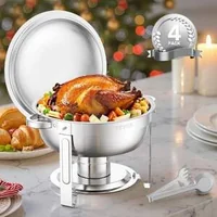 Комплект-кръгли-чафинг-съдове-4-броя-5-Qt-неръждаема-стомана
