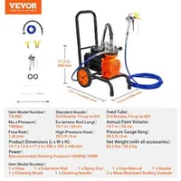 Електрически-безвъздушен-пулверизатор-Airless-с-диафрагма-900-W-1800-PSI-на-количка