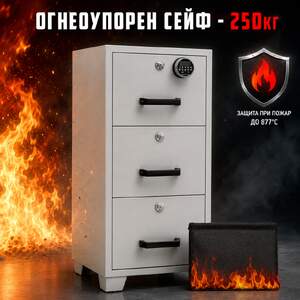 Огнеупорен-метален-шкаф-с-електронно-заключване-и-3-чекмеджета-249-кг