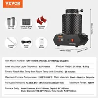 1350W-електрическа-пещ-за-топене-на-метали-1150-C-с-графитни-тигли